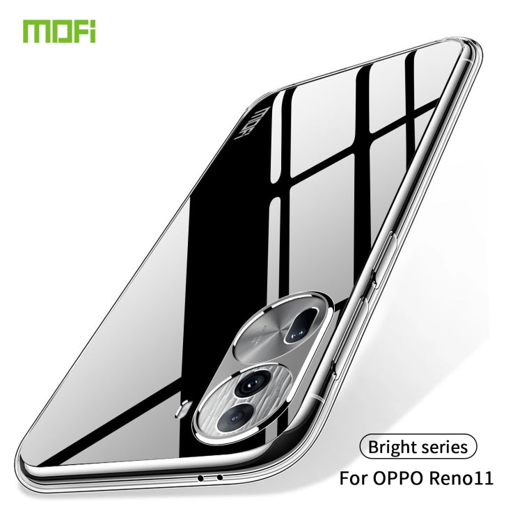 For OPPO Reno11 China MOFI Ming Series Ultra-thin TPU Phone Case(Transparent) - Reno11 Cases by MOFI | Online Shopping South Africa | PMC TechLife