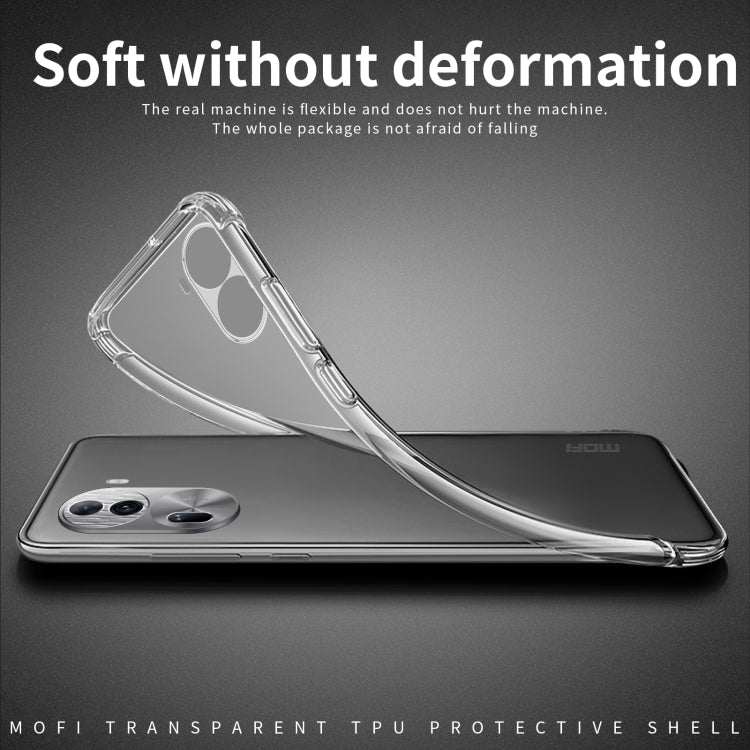 For OPPO Reno11 China MOFI Ming Series Ultra-thin TPU Phone Case(Transparent) - Reno11 Cases by MOFI | Online Shopping South Africa | PMC TechLife