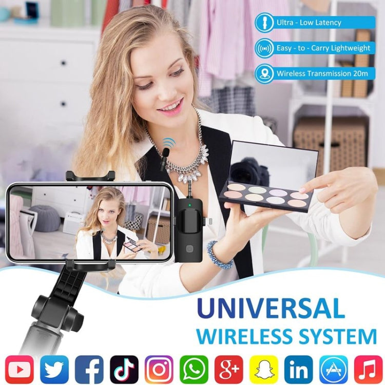2 in 1 Wireless Lavalier Microphones for iPhone / Android - Microphone by PMC TechLife | Online Shopping South Africa | PMC TechLife | Buy Now Pay Later Mobicred