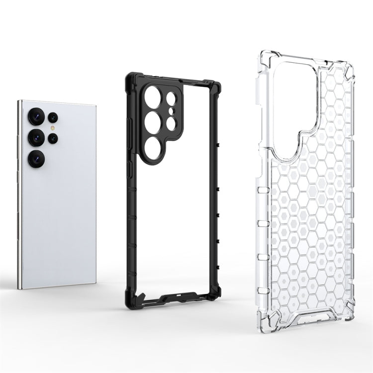 For Samsung Galaxy S24 Ultra 5G Shockproof Honeycomb Phone Case(White) - Galaxy S24 Ultra 5G Cases by PMC TechLife | Online Shopping South Africa | PMC TechLife