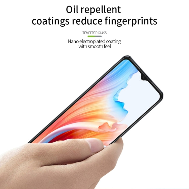 For OPPO A59 2023 MOFI 9H 2.5D Full Screen Tempered Glass Film(Black) - OPPO Tempered Glass by MOFI | Online Shopping South Africa | PMC TechLife | Buy Now Pay Later Mobicred