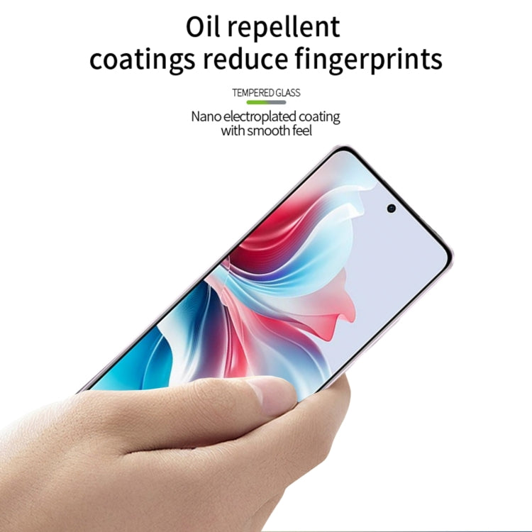 For OPPO Reno11 F MOFI 9H 2.5D Full Screen Tempered Glass Film(Black) - OPPO Tempered Glass by MOFI | Online Shopping South Africa | PMC TechLife | Buy Now Pay Later Mobicred