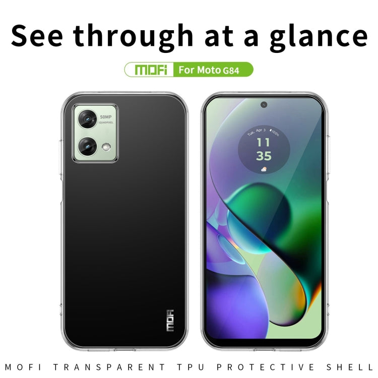 For Motorola Moto G84 MOFI Ming Series Ultra-thin TPU Phone Case(Transparent) - Motorola Cases by MOFI | Online Shopping South Africa | PMC TechLife