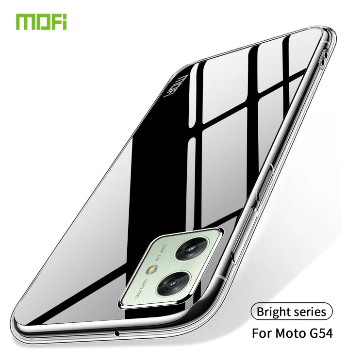 For Motorola Moto G54 MOFI Ming Series Ultra-thin TPU Phone Case(Transparent) - Motorola Cases by MOFI | Online Shopping South Africa | PMC TechLife