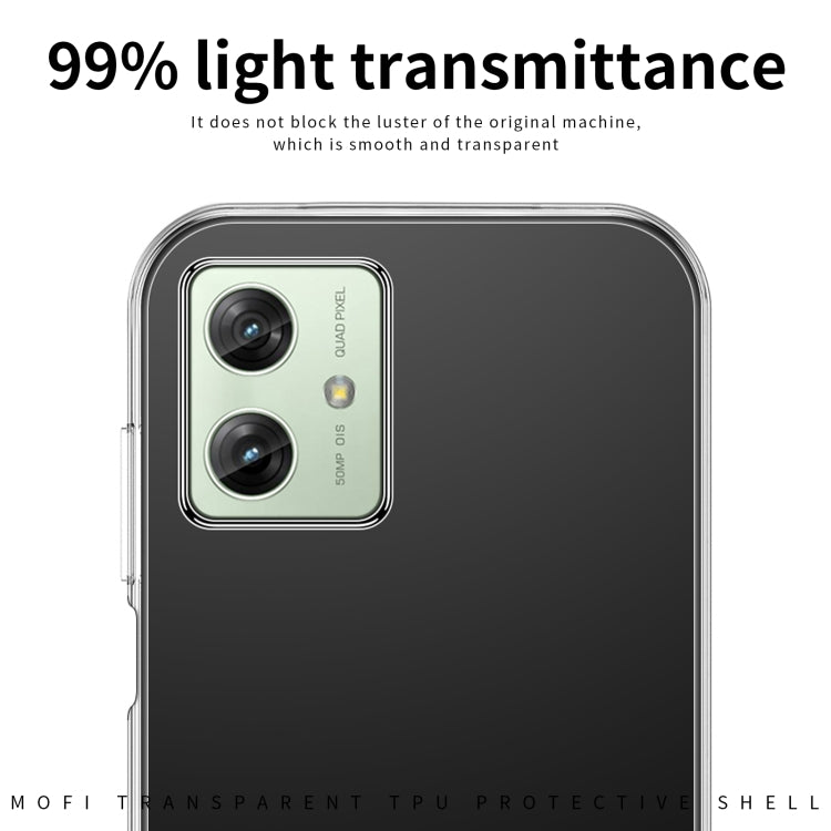 For Motorola Moto G54 MOFI Ming Series Ultra-thin TPU Phone Case(Transparent) - Motorola Cases by MOFI | Online Shopping South Africa | PMC TechLife