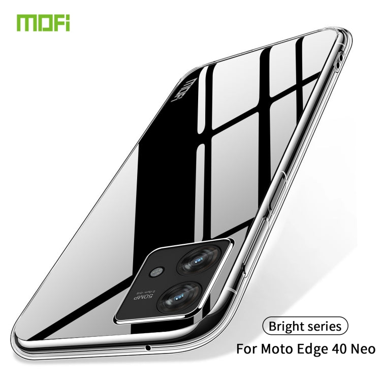 For Motorola Edge 40 Neo MOFI Ming Series Ultra-thin TPU Phone Case(Transparent) - free shipping - PMC TechLife - Order now!