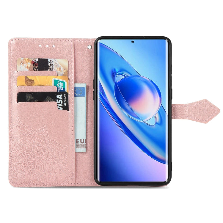 For Blackview A200 Pro Mandala Flower Embossed Leather Phone Case(Rose Gold) - More Brand by PMC TechLife | Online Shopping South Africa | PMC TechLife