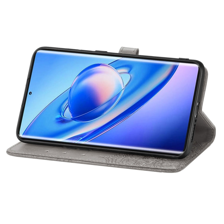 For Blackview A200 Pro Mandala Flower Embossed Leather Phone Case(Gray) - More Brand by PMC TechLife | Online Shopping South Africa | PMC TechLife | Buy Now Pay Later Mobicred