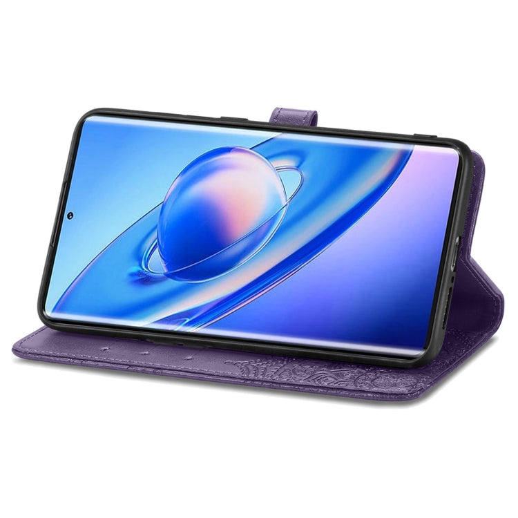 For Blackview A200 Pro Mandala Flower Embossed Leather Phone Case(Purple) - More Brand by PMC TechLife | Online Shopping South Africa | PMC TechLife | Buy Now Pay Later Mobicred
