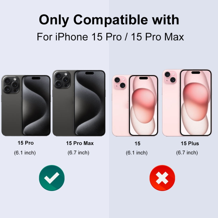 For iPhone 15 Pro / 15 Pro Max NORTHJO Camera Lens Protector Tempered Glass Bling Glitter Metal Ring Film(Silver) - free shipping - PMC TechLife - Order now!