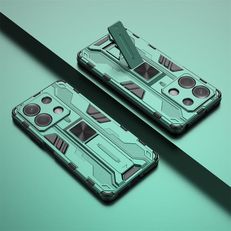 For Redmi Note 13 5G Supersonic Armor PC Hybrid TPU Phone Case(Green) - Note 13 Cases by PMC TechLife | Online Shopping South Africa | PMC TechLife | Buy Now Pay Later Mobicred