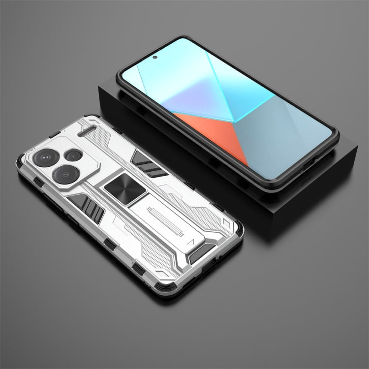 For Redmi Note 13 Pro+ Supersonic Armor PC Hybrid TPU Phone Case(Silver) - Note 13 Pro+ Cases by PMC TechLife | Online Shopping South Africa | PMC TechLife | Buy Now Pay Later Mobicred