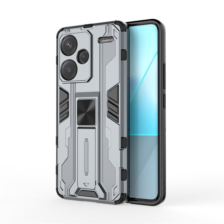 For Redmi Note 13 Pro+ Supersonic Armor PC Hybrid TPU Phone Case(Grey) - Note 13 Pro+ Cases by PMC TechLife | Online Shopping South Africa | PMC TechLife | Buy Now Pay Later Mobicred