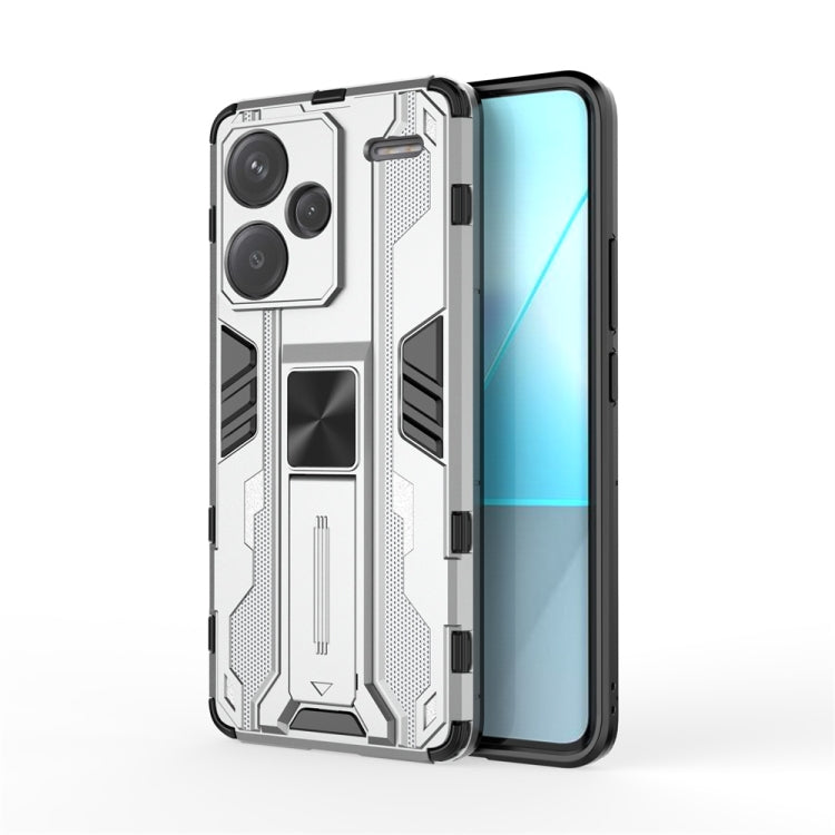 For Redmi Note 13 Pro 5G Supersonic Armor PC Hybrid TPU Phone Case(Silver) - free shipping - PMC TechLife - Order now!