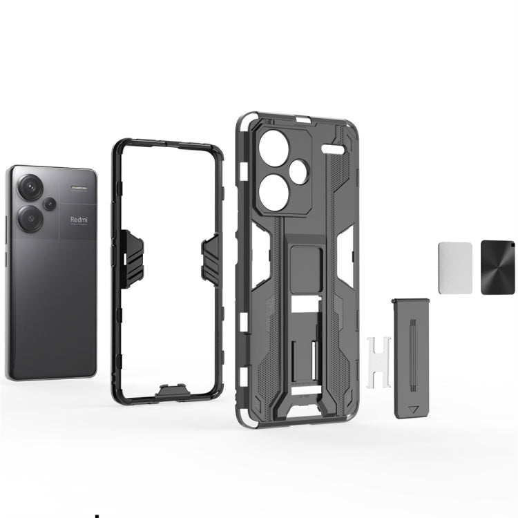 For Redmi Note 13 Pro 5G Supersonic Armor PC Hybrid TPU Phone Case(Silver) - free shipping - PMC TechLife - Order now!
