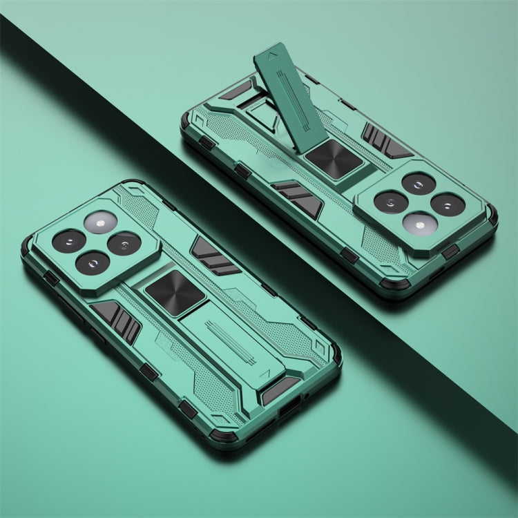 For Xiaomi 14 Pro Supersonic Armor PC Hybrid TPU Phone Case(Green) - 14 Pro Cases by PMC TechLife | Online Shopping South Africa | PMC TechLife | Buy Now Pay Later Mobicred