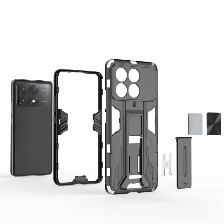 For Redmi K70E Supersonic Armor PC Hybrid TPU Phone Case(Silver) - K70E Cases by PMC TechLife | Online Shopping South Africa | PMC TechLife | Buy Now Pay Later Mobicred