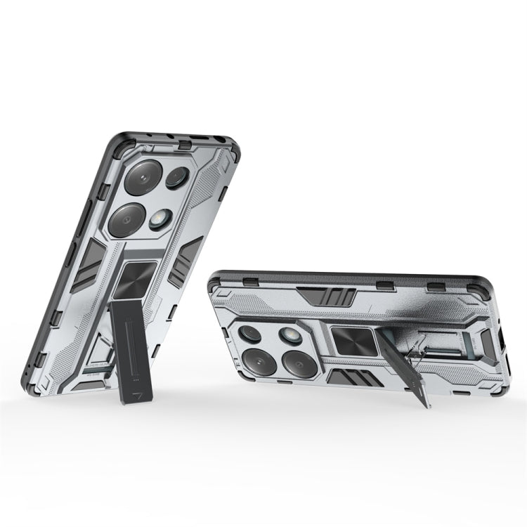 For  Redmi Note 13 Pro 4G Supersonic Armor PC Hybrid TPU Phone Case(Grey) - Note 13 Pro Cases by PMC TechLife | Online Shopping South Africa | PMC TechLife | Buy Now Pay Later Mobicred