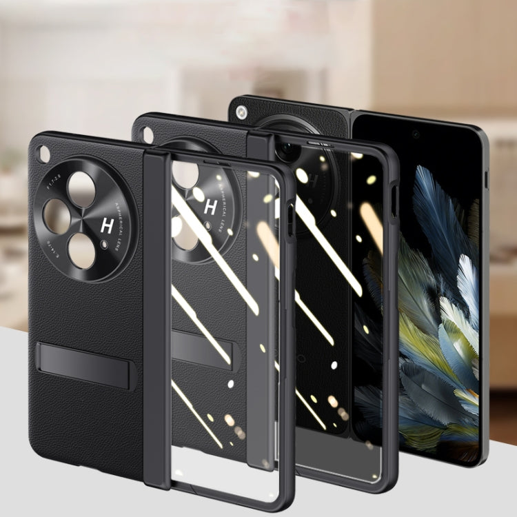 For OPPO Find N3 Pioneer Skin-Feel Case-film Integral Hinge Shockproof Phone Case(Black) - Find N3 Cases by PMC TechLife | Online Shopping South Africa | PMC TechLife