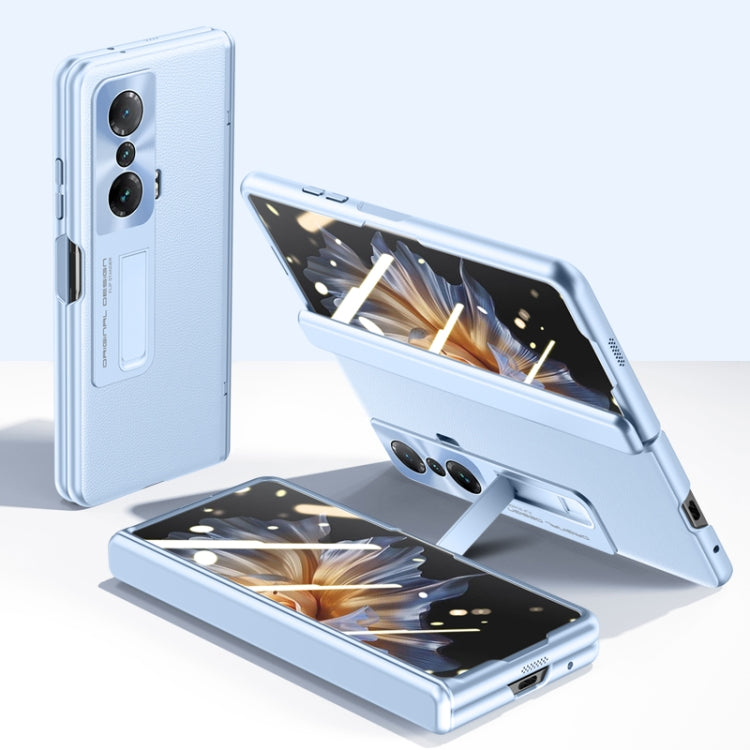 For Honor Magic VS Pioneer Skin-Feel Case-film Integral Hinge Shockproof Phone Case(Blue) - Honor Cases by PMC TechLife | Online Shopping South Africa | PMC TechLife | Buy Now Pay Later Mobicred