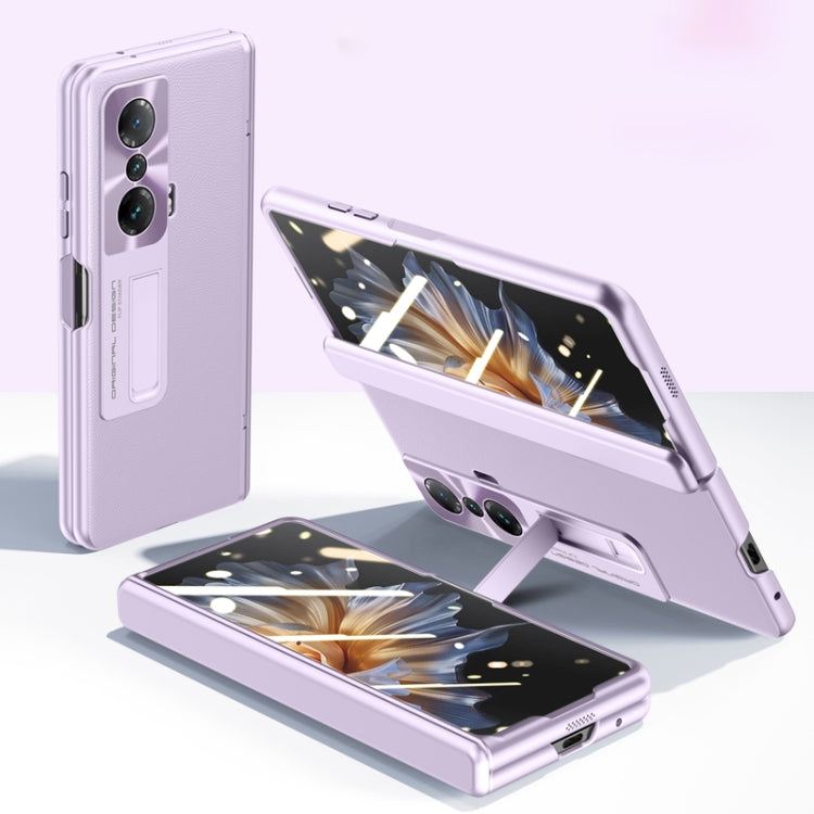 For Honor Magic VS Pioneer Skin-Feel Case-film Integral Hinge Shockproof Phone Case(Purple) - Honor Cases by PMC TechLife | Online Shopping South Africa | PMC TechLife | Buy Now Pay Later Mobicred