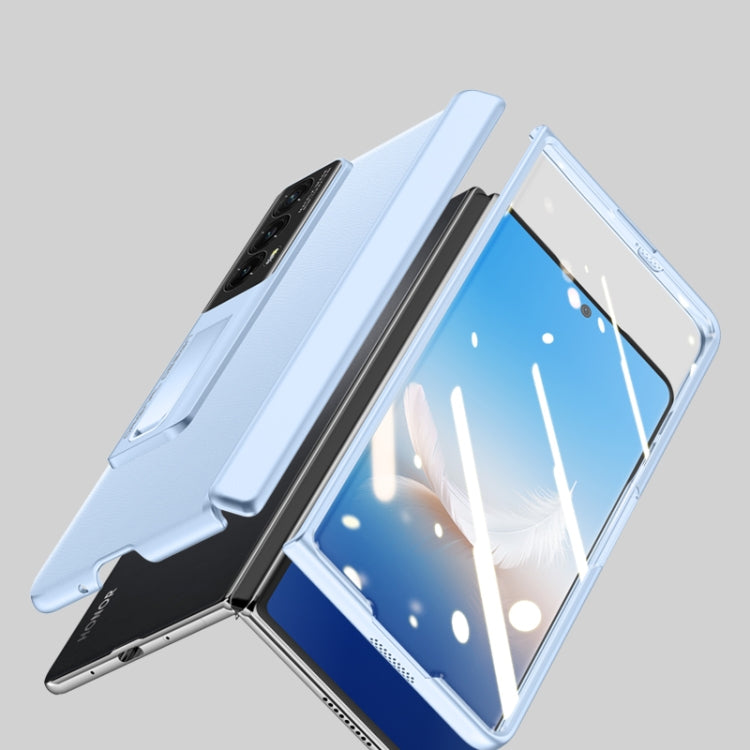 For Honor Magic Vs2 Pioneer Skin-Feel Case-film Integral Hinge Shockproof Phone Case(Purple) - Honor Cases by PMC TechLife | Online Shopping South Africa | PMC TechLife | Buy Now Pay Later Mobicred