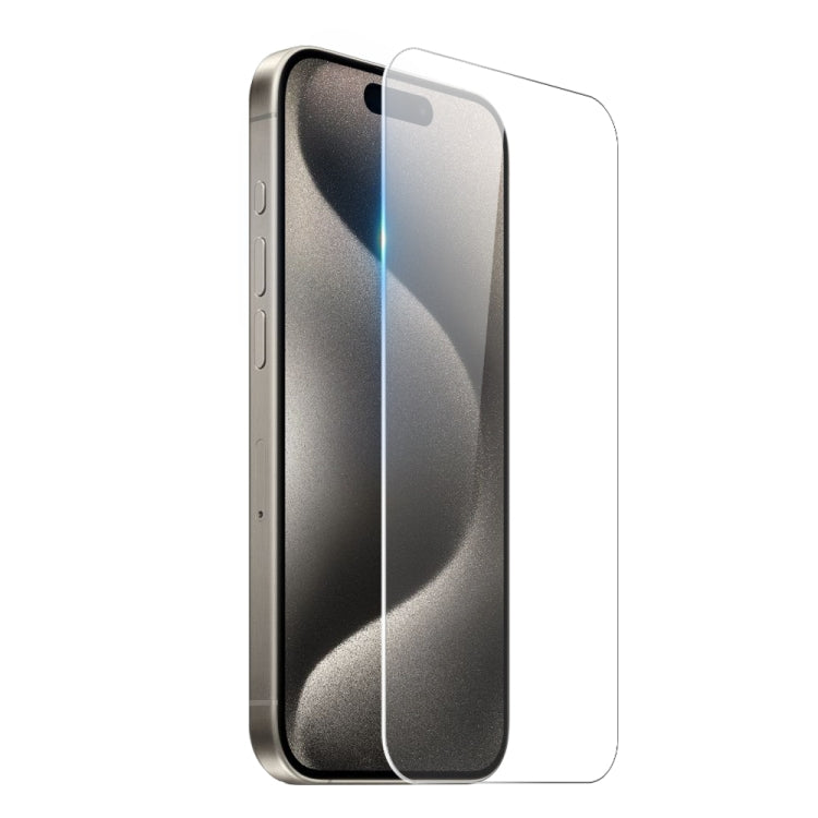 For iPhone 15 Pro NORTHJO 3 in 1 TPU Phone Case with Screen Film and Lens Film(Clear) - free shipping - PMC TechLife - Order now!