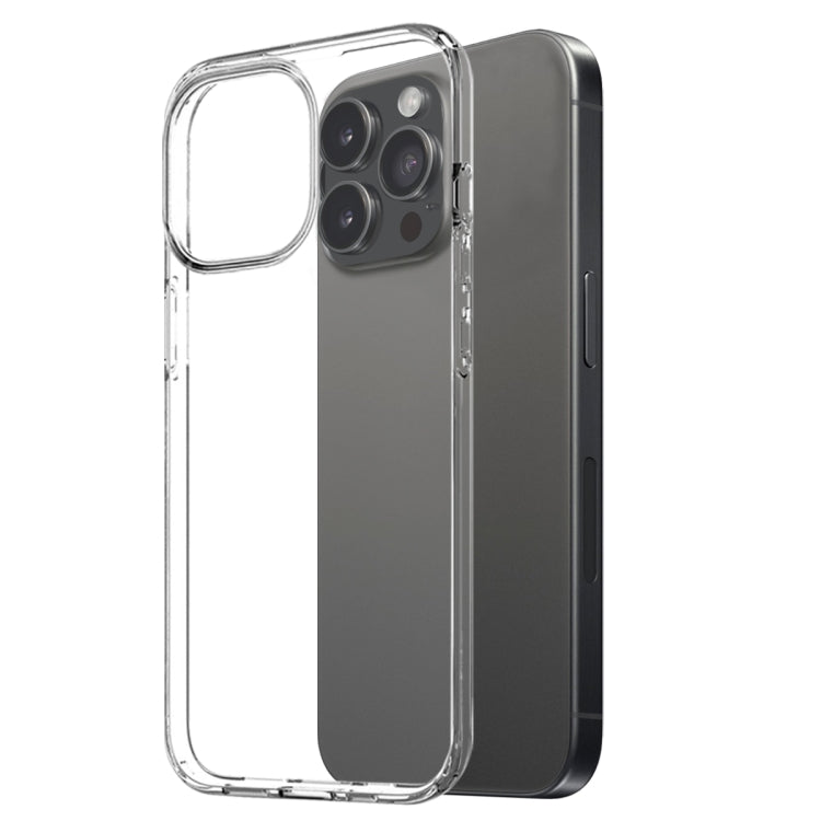 For iPhone 16 Pro NORTHJO 3 in 1 TPU Phone Case with Screen Film and Lens Film(Clear) - iPhone 16 Pro Cases by NORTHJO | Online Shopping South Africa | PMC TechLife | Buy Now Pay Later Mobicred