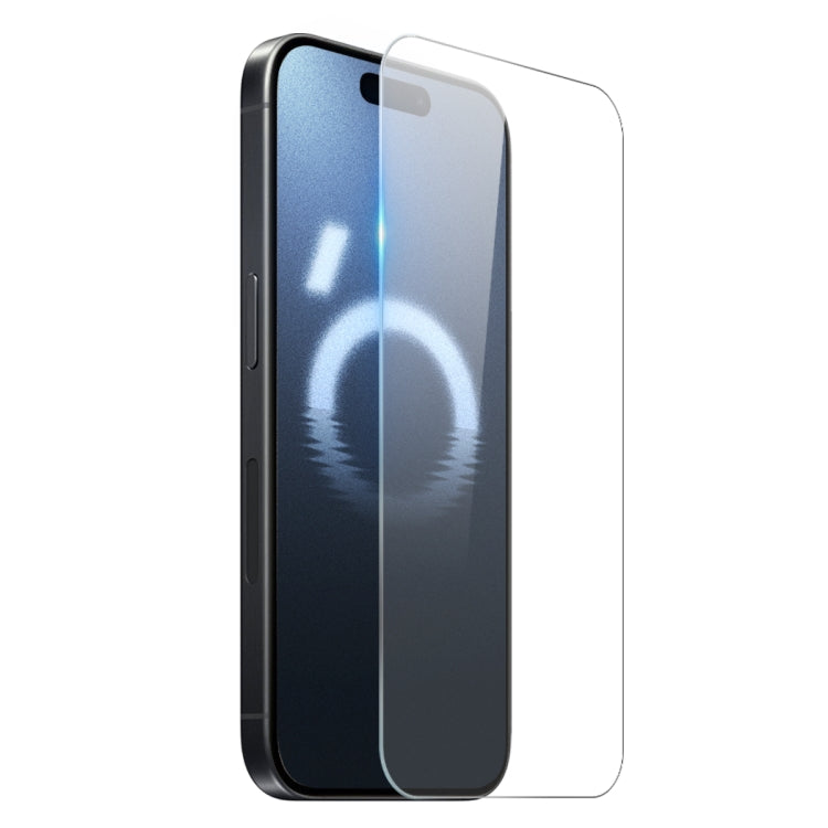 For iPhone 16 Pro NORTHJO 3 in 1 TPU Phone Case with Screen Film and Lens Film(Clear) - iPhone 16 Pro Cases by NORTHJO | Online Shopping South Africa | PMC TechLife | Buy Now Pay Later Mobicred