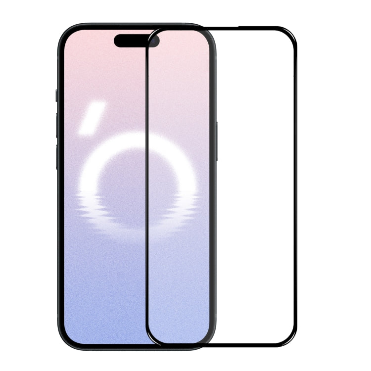 For iPhone 16 Plus NORTHJO A++ Screen Protector Full Glue Silk Printing Tempered Glass Film(Black) - free shipping - PMC TechLife - Order now!