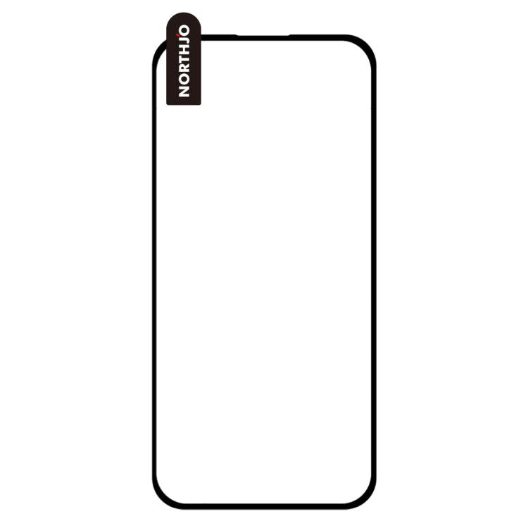 For iPhone 17 Pro Max NORTHJO A++ Screen Protector Full Glue Silk Printing Tempered Glass Film(Black) - iPhone 17 Pro Max Tempered Glass by NORTHJO | Online Shopping South Africa | PMC TechLife | Buy Now Pay Later Mobicred