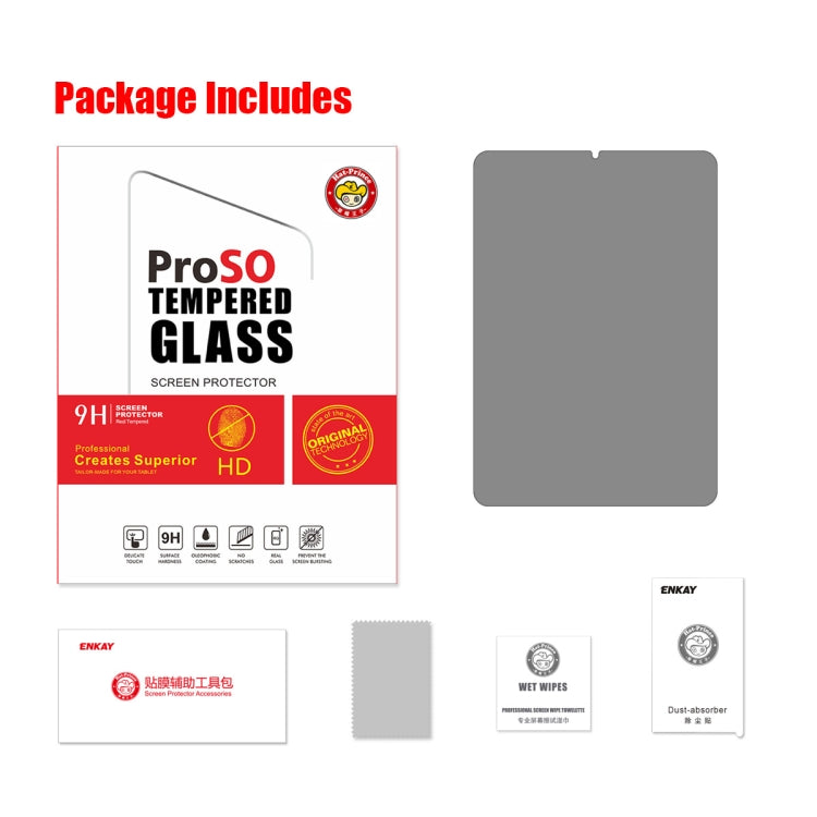 For iPad mini 6 / mini 2024 ENKAY Hat-Prince 0.33mm 28 Degrees Anti-peeping Privacy Tempered Glass Film - More iPad Tempered Glass by ENKAY | Online Shopping South Africa | PMC TechLife | Buy Now Pay Later Mobicred