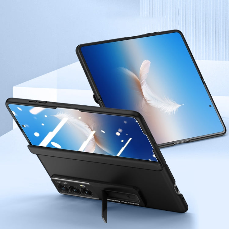 For Honor Magic Vs2 Skin-sensitive Case-film Integral Hinge Shockproof Phone Case(Black) - Honor Cases by PMC TechLife | Online Shopping South Africa | PMC TechLife | Buy Now Pay Later Mobicred