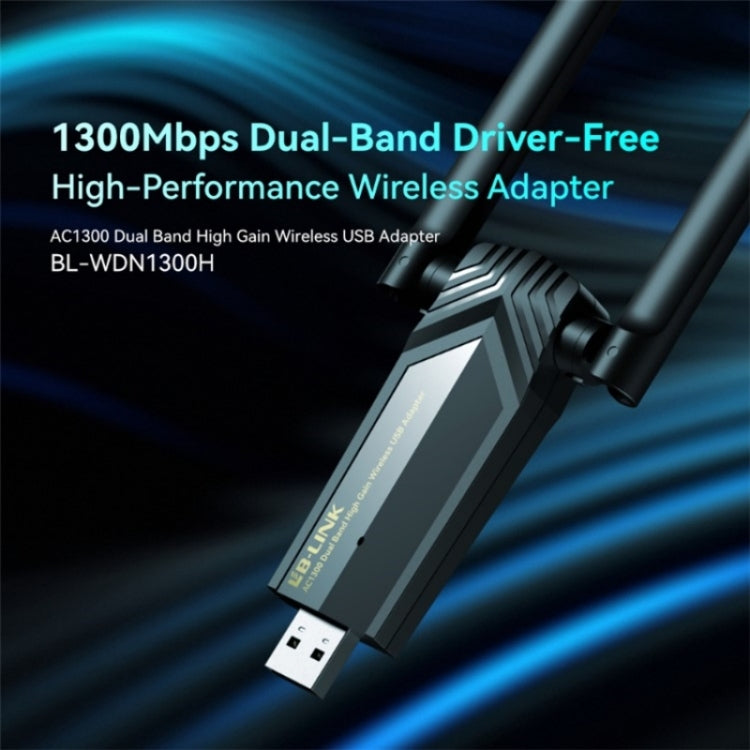 LB-LINK WDN1300H Dual Band 1300M USB Wireless Network Card Dual Antenna WiFi Receiver - free shipping - PMC Jewellery - Order now!