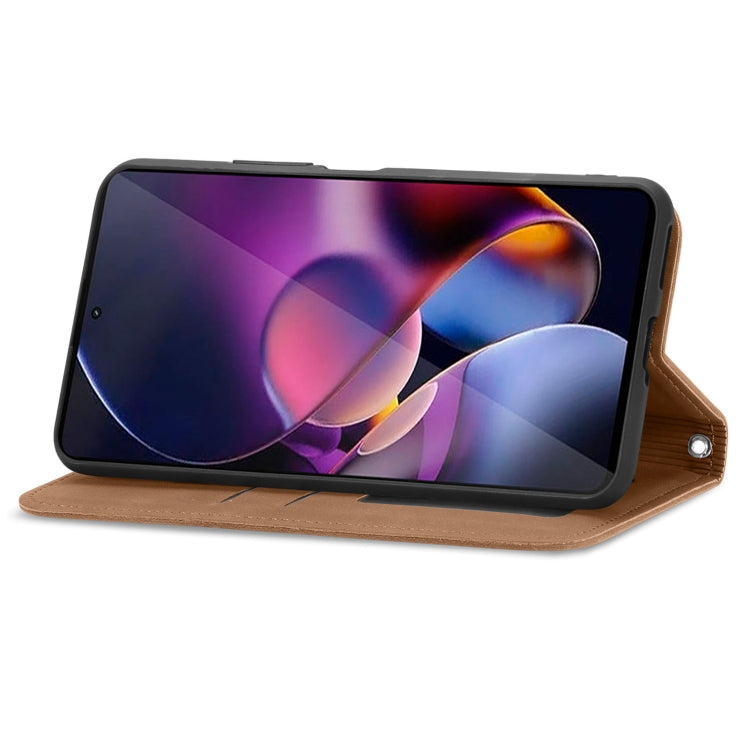 For Motorola Moto G Stylus 5G 2024 Retro Skin Feel Magnetic Flip Leather Phone Case(Brown) - Motorola Cases by PMC Jewellery | Online Shopping South Africa | PMC Jewellery | Buy Now Pay Later Mobicred