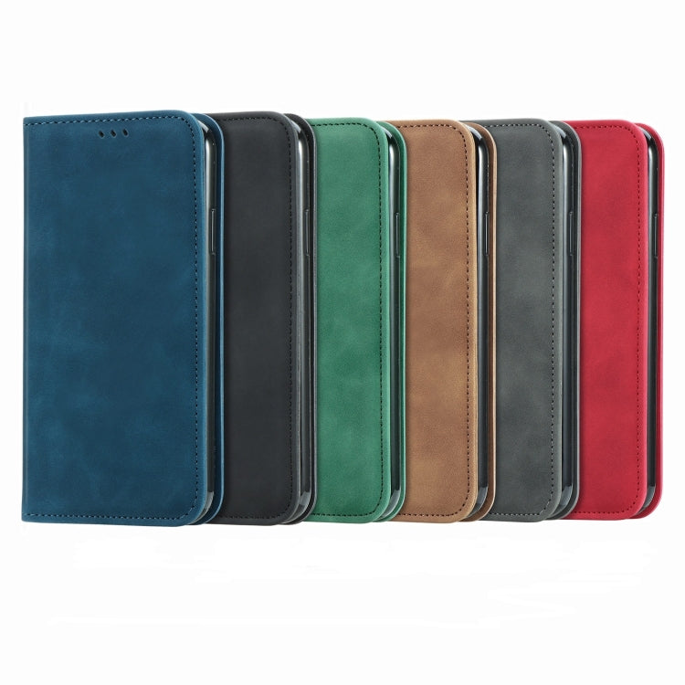 For Motorola Edge 2024 Retro Skin Feel Magnetic Flip Leather Phone Case(Black) - Motorola Cases by PMC Jewellery | Online Shopping South Africa | PMC Jewellery | Buy Now Pay Later Mobicred