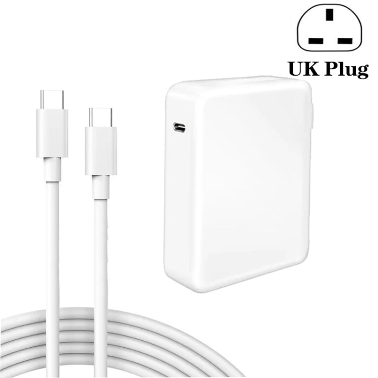 PD3.1 140W USB-C PD Laptop Power Adapter + 2m 5A USB-C to USB-C Data Cable UK Plug - Cable & Adapter by PMC Jewellery | Online Shopping South Africa | PMC Jewellery | Buy Now Pay Later Mobicred