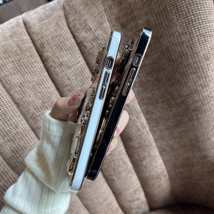 For Samsung Galaxy A34 5G Electroplating Astronaut Holder Phone Case(Pink) - Galaxy Phone Cases by PMC TechLife | Online Shopping South Africa | PMC TechLife