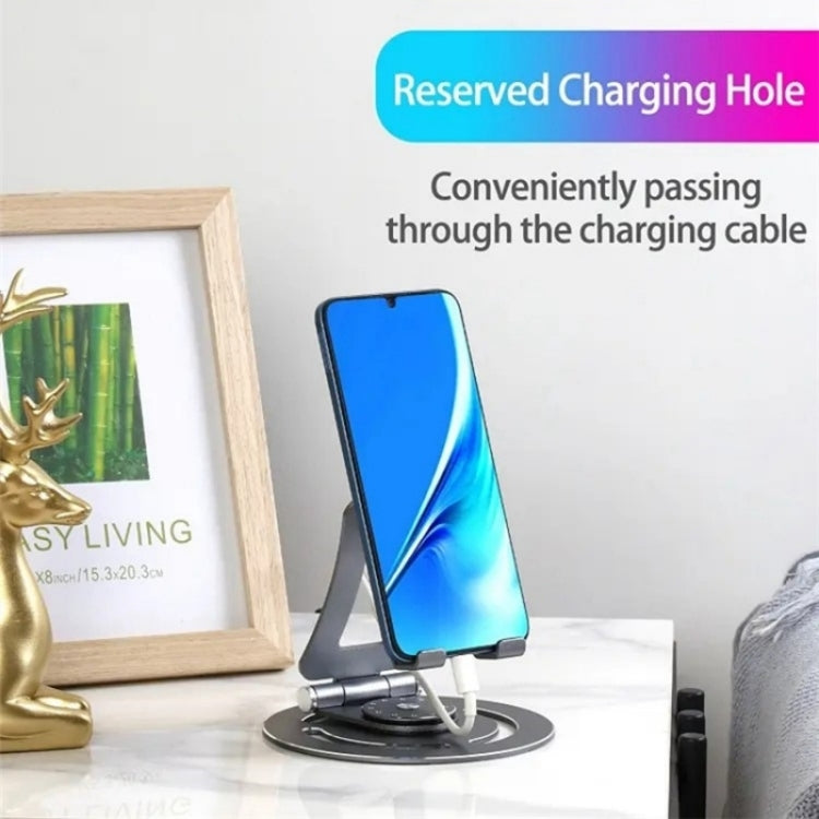 G60 Portable Folding 360-Degree Rotating Desktop Phone Tablet Holder(Grey) - Stand by PMC TechLife | Online Shopping South Africa | PMC TechLife | Buy Now Pay Later Mobicred