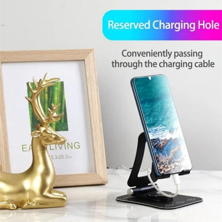 G61 Portable Folding 360-Degree Rotating Desktop Phone Holder(Black) - Stand by PMC TechLife | Online Shopping South Africa | PMC TechLife | Buy Now Pay Later Mobicred