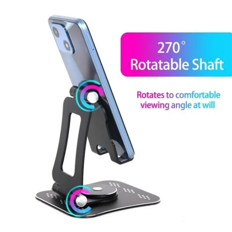 G61 Portable Folding 360-Degree Rotating Desktop Phone Holder(Black) - Stand by PMC TechLife | Online Shopping South Africa | PMC TechLife | Buy Now Pay Later Mobicred