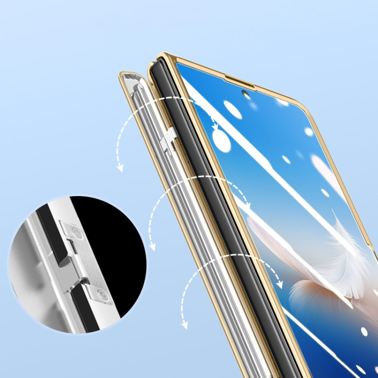 For Honor Magic Vs2 Electroplated Case-film Integral Hinge Shockproof Phone Case(Purple) - Honor Cases by PMC TechLife | Online Shopping South Africa | PMC TechLife | Buy Now Pay Later Mobicred