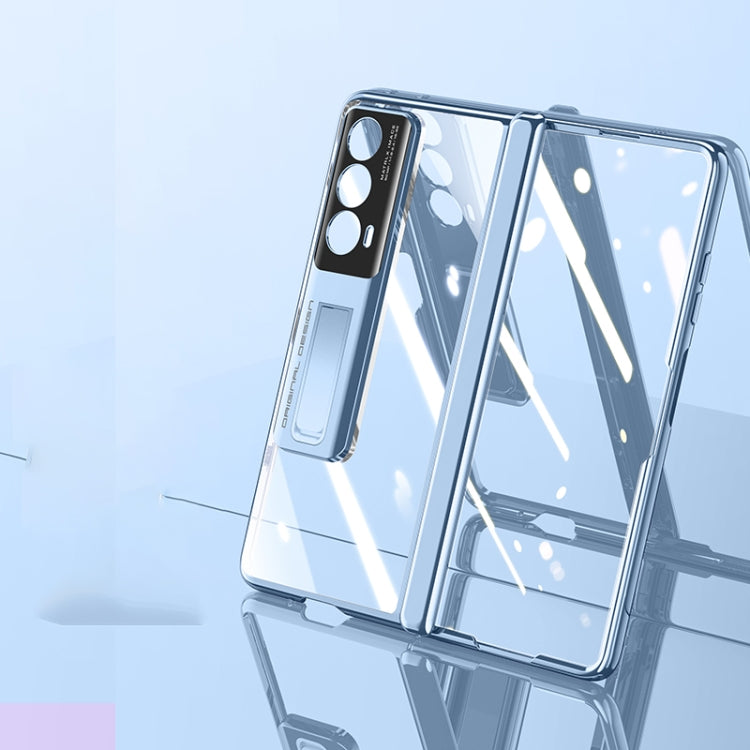 For Honor Magic Vs2 Electroplated Case-film Integral Hinge Shockproof Phone Case(Black) - Honor Cases by PMC TechLife | Online Shopping South Africa | PMC TechLife | Buy Now Pay Later Mobicred