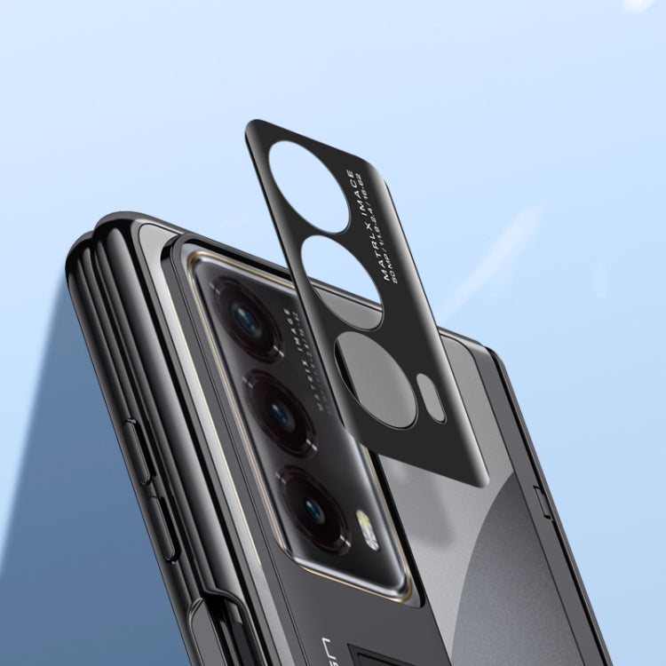 For Honor Magic Vs2 Electroplated Case-film Integral Hinge Shockproof Phone Case(White) - Honor Cases by PMC TechLife | Online Shopping South Africa | PMC TechLife | Buy Now Pay Later Mobicred