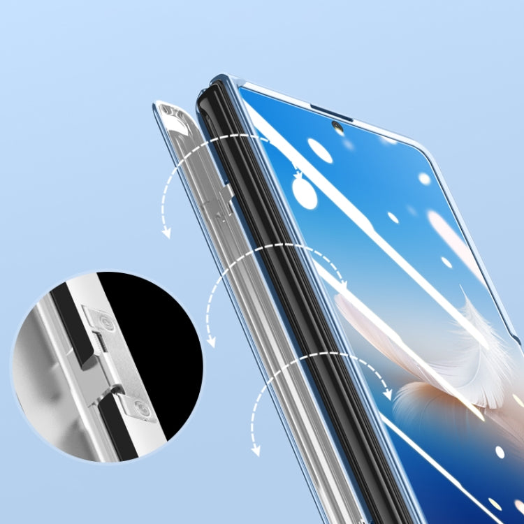 For Honor Magic Vs2 Electroplated Case-film Integral Hinge Shockproof Phone Case(White) - Honor Cases by PMC TechLife | Online Shopping South Africa | PMC TechLife | Buy Now Pay Later Mobicred