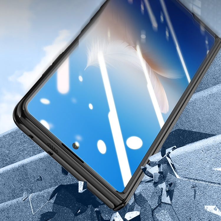 For Honor Magic Vs2 Electroplated Case-film Integral Hinge Shockproof Phone Case(White) - Honor Cases by PMC TechLife | Online Shopping South Africa | PMC TechLife | Buy Now Pay Later Mobicred