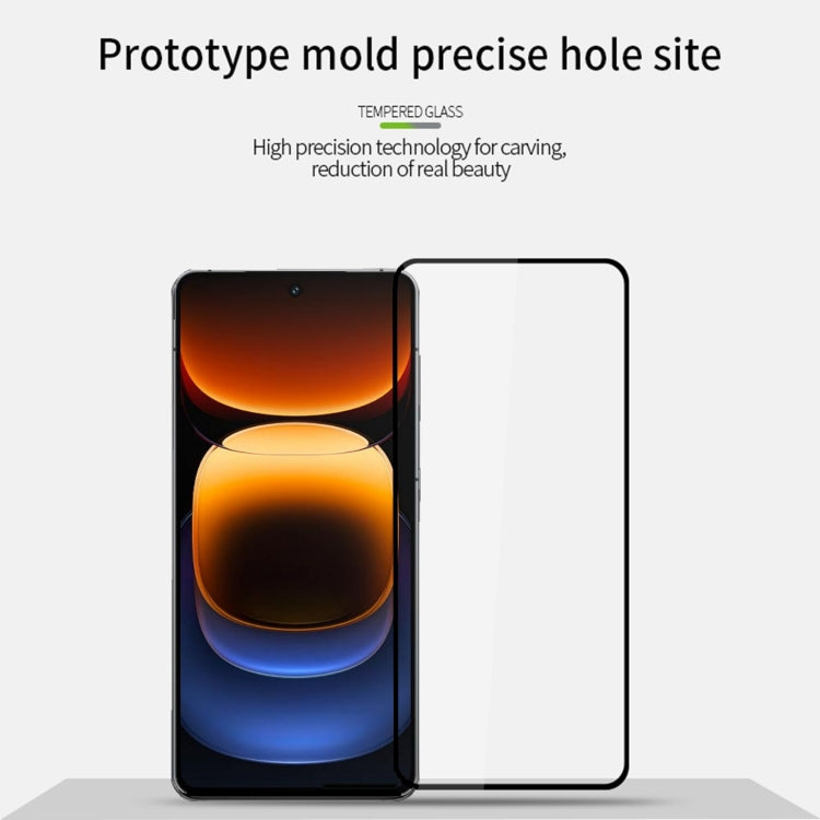 For vivo iQOO 12 MOFI 9H 2.5D Full Screen Tempered Glass Film(Black) - iQOO 12 Tempered Glass by MOFI | Online Shopping South Africa | PMC TechLife