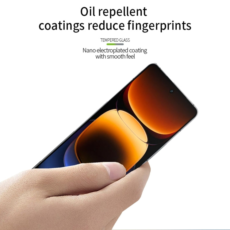 For vivo iQOO 12 MOFI 9H 2.5D Full Screen Tempered Glass Film(Black) - iQOO 12 Tempered Glass by MOFI | Online Shopping South Africa | PMC TechLife