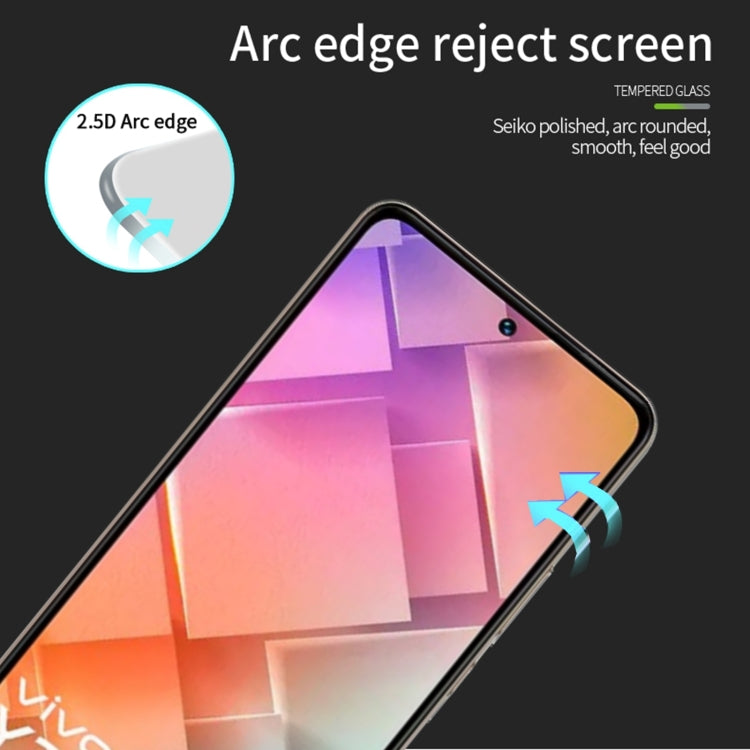 For vivo Y200e MOFI 9H 2.5D Full Screen Tempered Glass Film(Black) - vivo Tempered Glass by MOFI | Online Shopping South Africa | PMC TechLife | Buy Now Pay Later Mobicred
