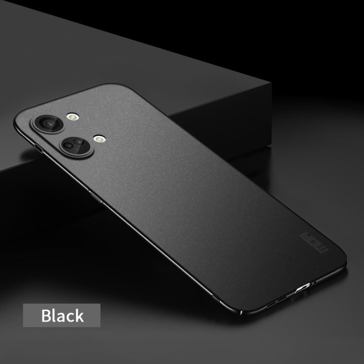 For OnePlus Ace 2V / Nord 3 MOFI Fandun Series Frosted PC Ultra-thin All-inclusive Phone Case(Black) - free shipping - PMC TechLife - Order now!